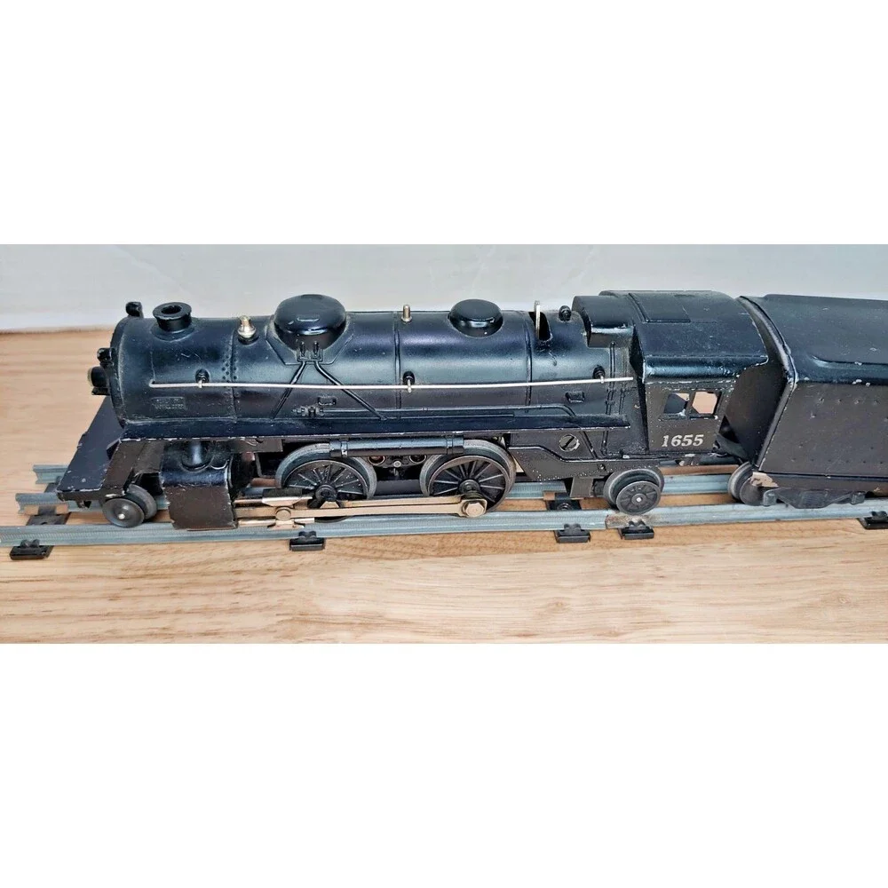 Lionel 1655 Locomotive & 6654W Tender 2-4-2 Columbia Steam Engine 1950s O Gauge